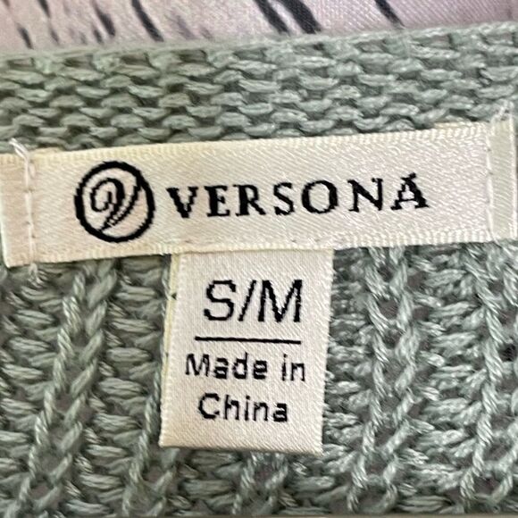 Versona Oversized Batwing Sweater Green S/M - Picture 7 of 9